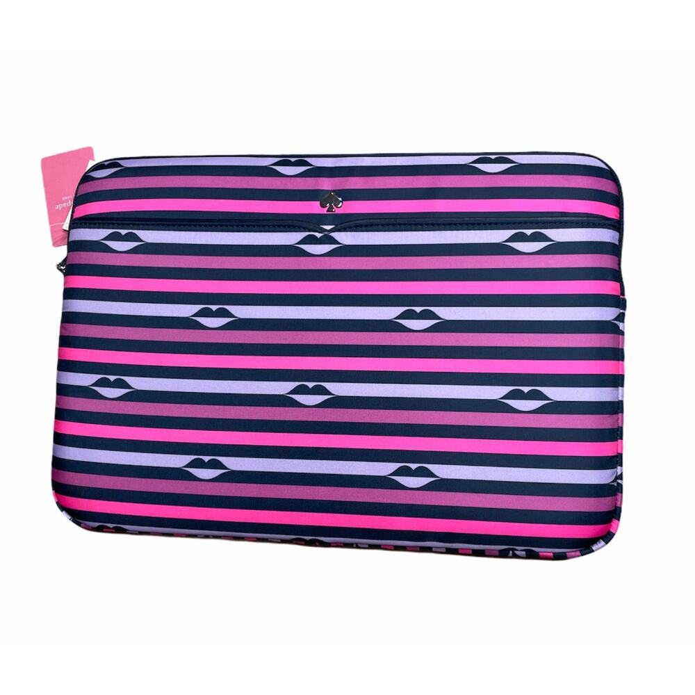 Kate Spade Lip Print Universal Laptop Case Sleeve Electronic Table bag up to 15"